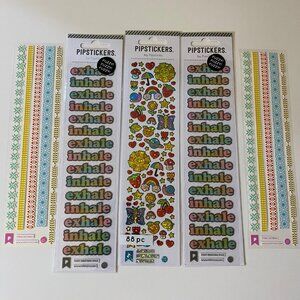 Pipsticks Fuzzy Prism & Borders Stickers Set